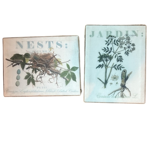Canvas Wall Decor- Jardin Canvas Wall Decor set of 2 - Picture 1 of 11